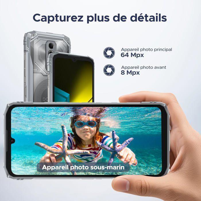 Tålig mobiltelefon DOOGEE Blade 10 Ultra Energy 36GB+256GB 6.56" 6150mAh Robust Smartphone 64MP Dubbla SIM/NFC Silver