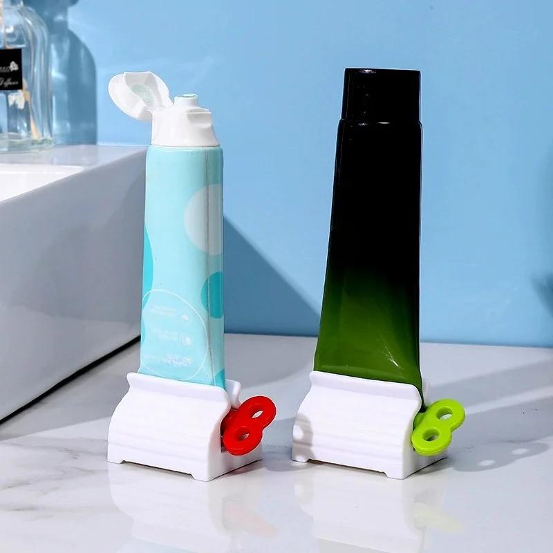 Lazy Toothpaste Roller Squeezer Toothpaste Clamp Facial Cleanser Hand Cream Storage Rack Squeezer Non Dirty Hands