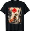 Kawaii Baby Monkey Punch Cute Japanese Ukiyo-e Graphic T-Shirt