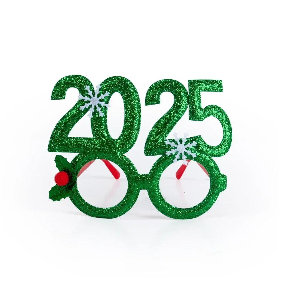 New Year Glasses Happy New Year Party Photo Booth Prop Christmas Ornaments Kids Gifts New Year Eve Party Decoration