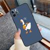 Cartoon Cute Goose Game Phone Case For iPhone 16 15 13 12 11 14 Pro Max 12 13 mini XR 15 16 Plus 16e Cover Shell