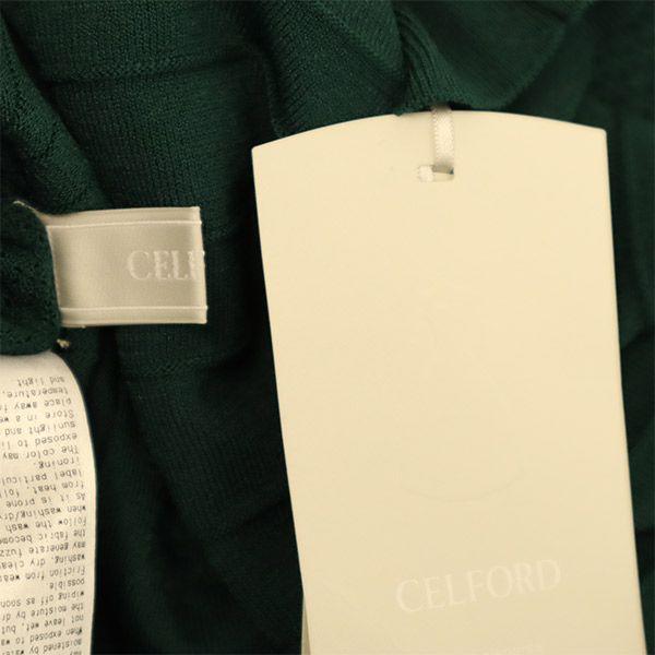 CELFORD unused 7 minutes sleeve knit Long dress 36 green Women Used