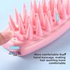 Silicone Hair Brush Long Handle Silicone Hair Comb Hair Massage Comb Cleansing Scalp Essential Oil Shampoo Brush