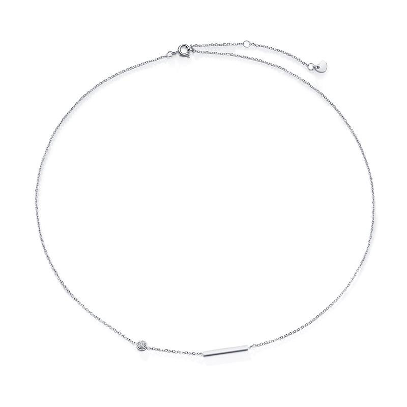 Sideways Cross Necklaces for Women Girls Jewelry, Dainty Gold Color Stainless Steel Simple Choker Collar Fashion Gift for Her