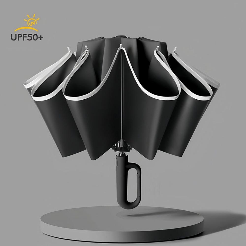 with Ring Buckle Reverse Folding Umbrella UV Protection Women's Parasol  Men's Business
