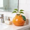 Bedroom Decoration Vase Fruit Shaped Vase, Decorative Ceramic Creative Plant Pot, Compact Colorful Home Decor Flower Container for Living Room Kitchen