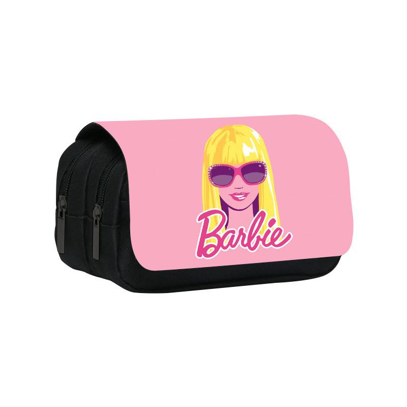 Barbie Princess Double Layer Pencil Case With Large Capacity For Kids School Supplies