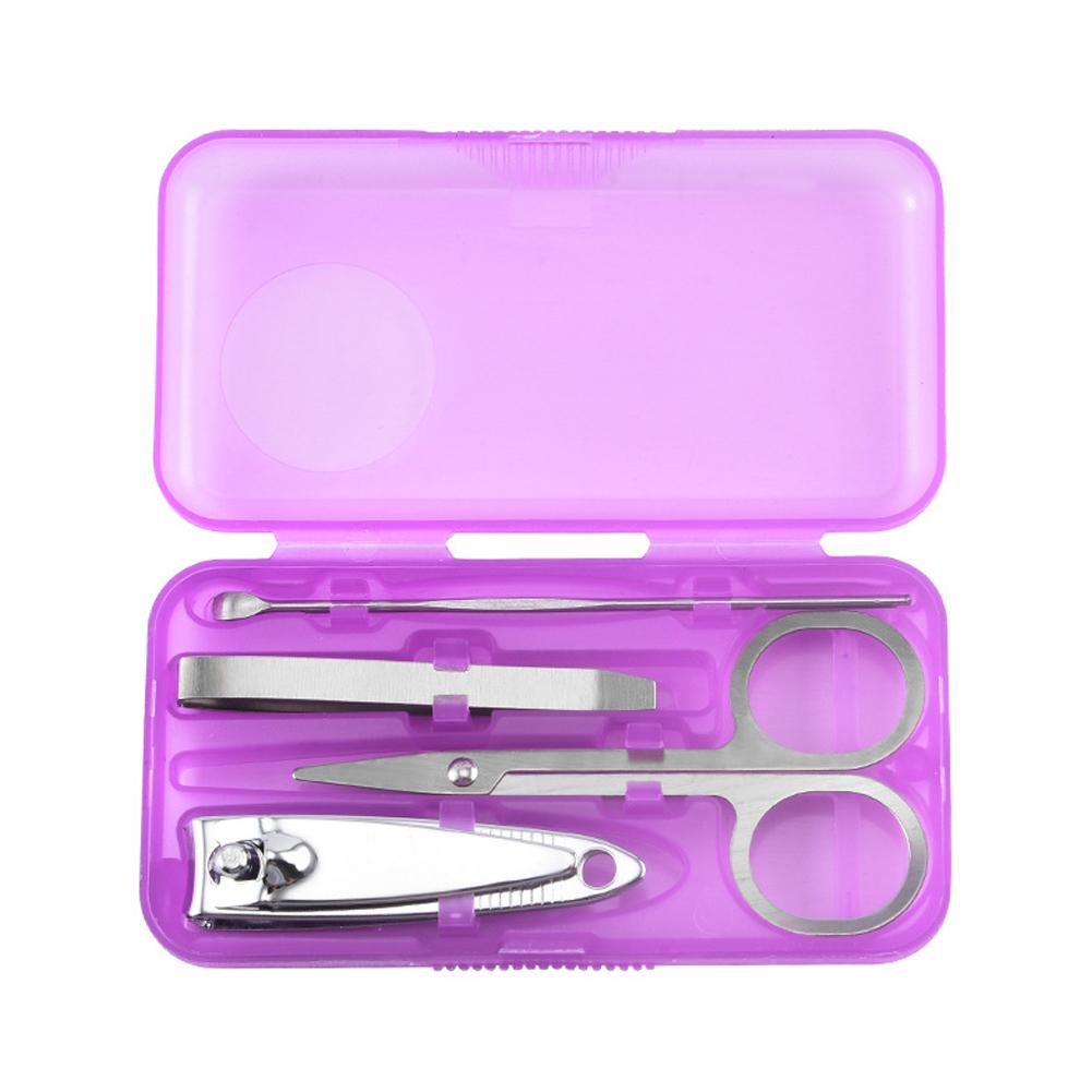 

Stainless Steel Nail And Foot Repair Set Large Size Dead Skin Pliers Mini Beauty Nail Tools Gift Nail Clippers Nail File Set фиолетовый