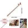 Advent Countdown Festive Santa Claus Staircase Wooden Christmas Countdown Calendar