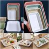 High Quality Multicolor Serving Tray Plastic Multi-sizes Storage Tray Rectangle Scratch Resistant Cooking Tray Tea Serving