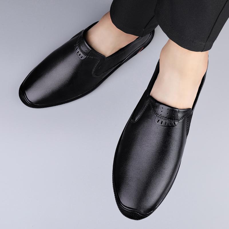Men  Real Leather Shoes Fashion Men Boat Shoes Brand Men Casual Leather Shoes Male Flat Shoes Business Formal Shoes