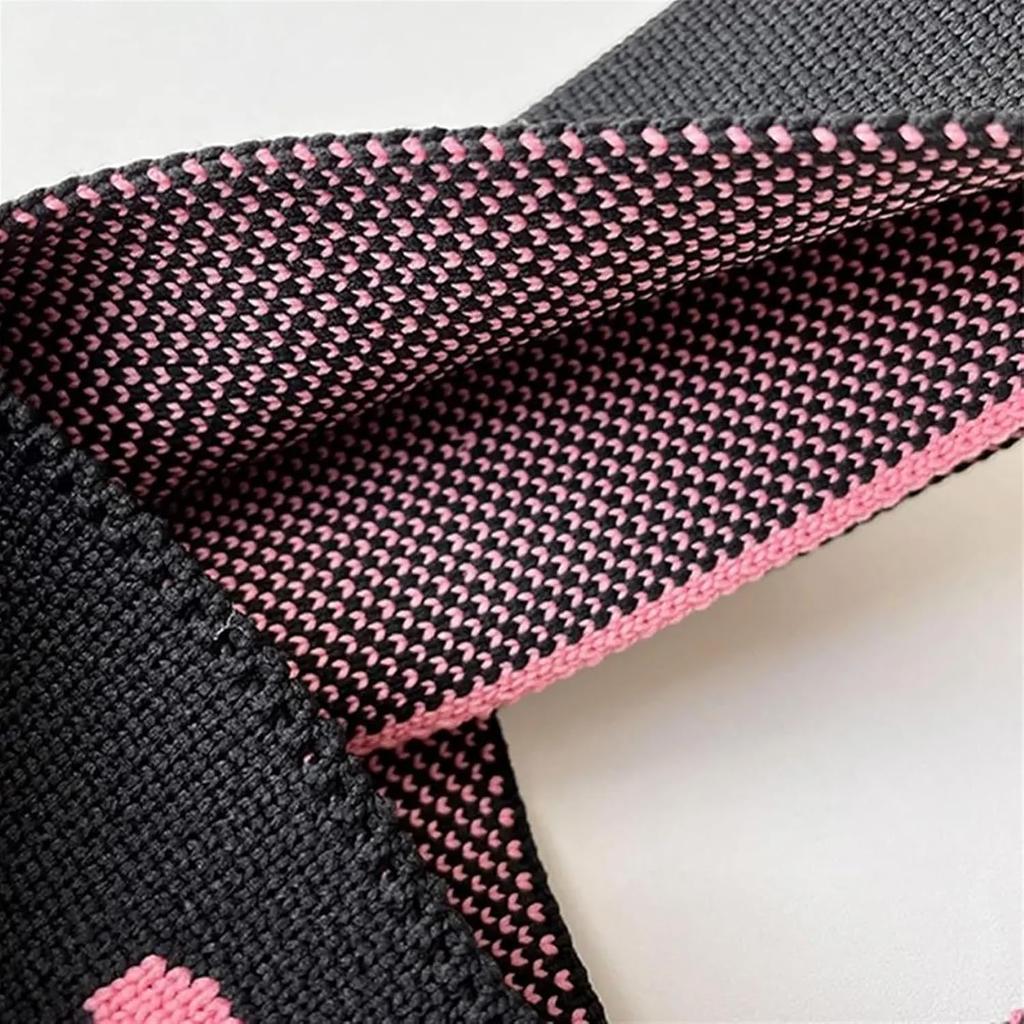Knot Wrist Tote Handmade Knit Handbag Reusable Casual Bow Tie Knot Wrist Bag Fashion Shopping 20x36cm Knitted