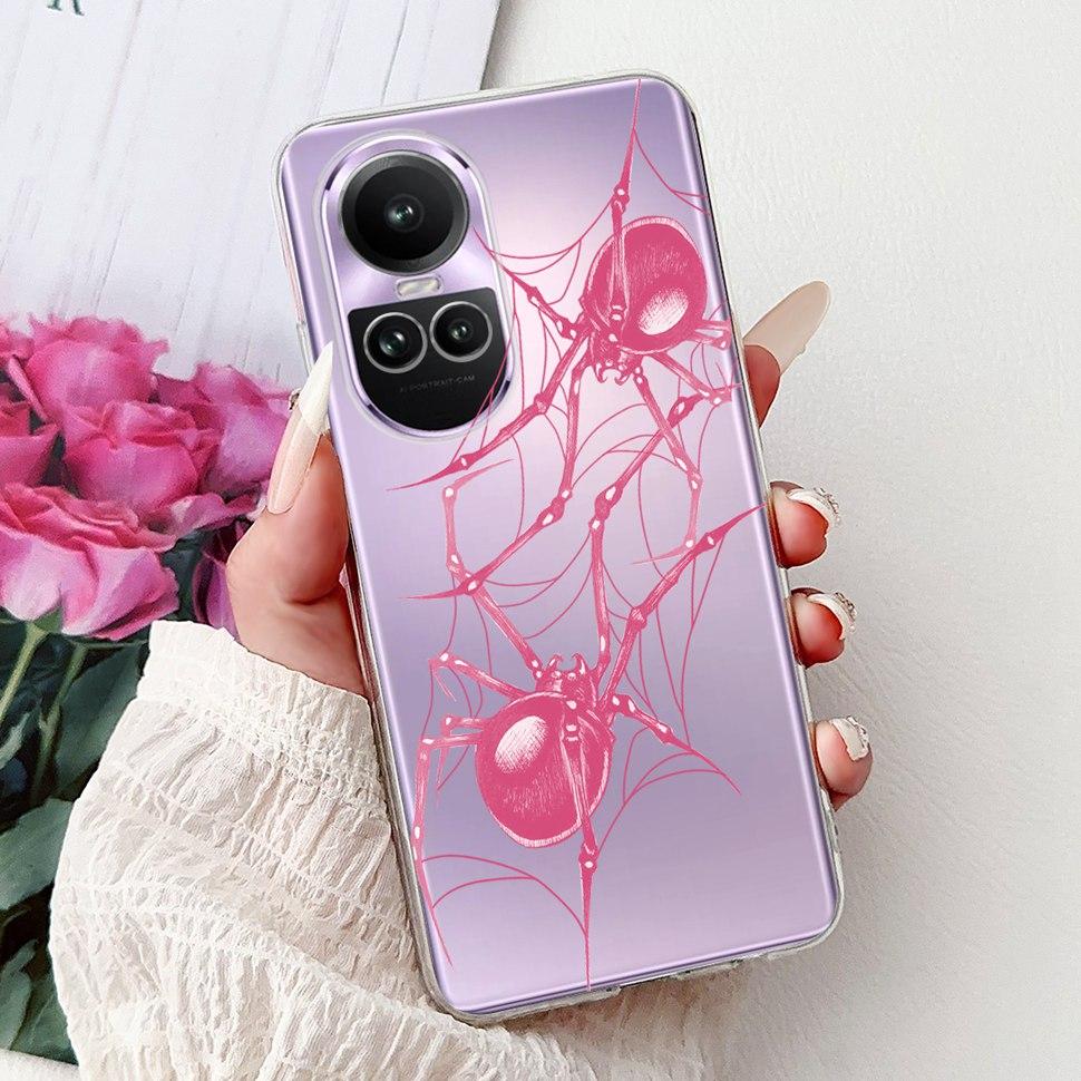For OPPO Reno10 5G Case CPH2531 Luxury Cat Cartoon Cover Clear Silicone Soft TPU Phone Case For OPPO Reno 10 Reno10 Back Covers