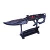 Display Stand Two Tiers Decorative Plastic Eco-friendly Sword Holder for Bedroom