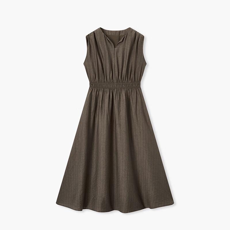 EICHITOO Women's Textured Sleeveless Midi Dress