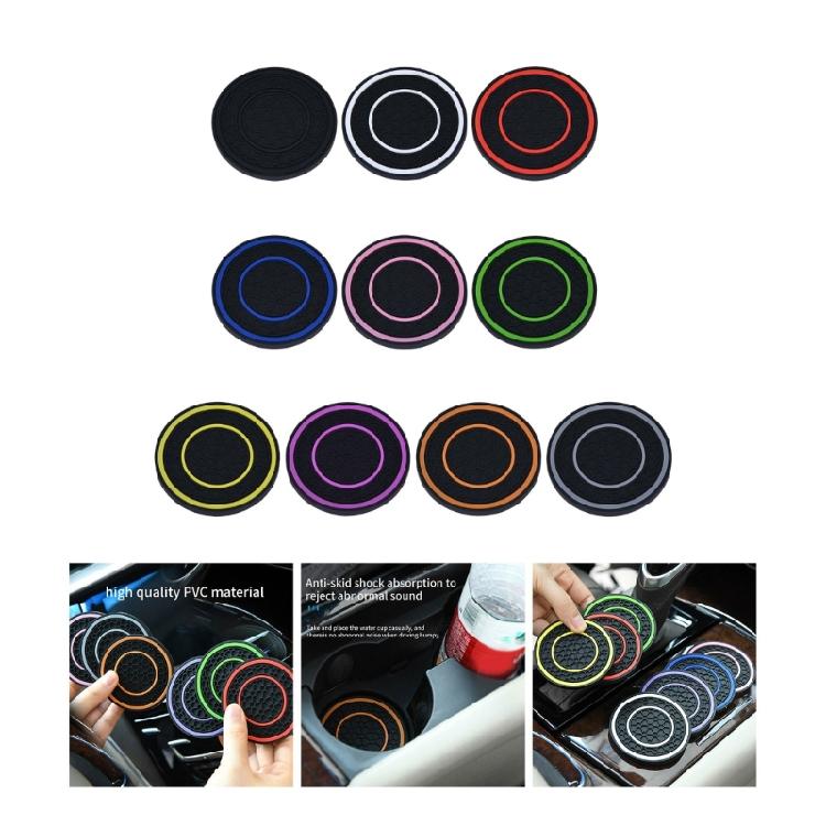 Anti Skid Cup Holders Pad Car Water Cup Holder Pad Bottle Holder Insert Mat
