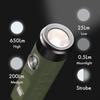 RovyVon Aurora A1 Keyring 650 Lumens Outdoor EDC Mini Rechargeable LED Everyday Portable Torch Flashlight, Ultra-Bright Flashlight, (Military Green)