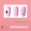 4pcs Nail Liner Brush and Dotting Pen Set Nails Art Brushes for Skilled Woman