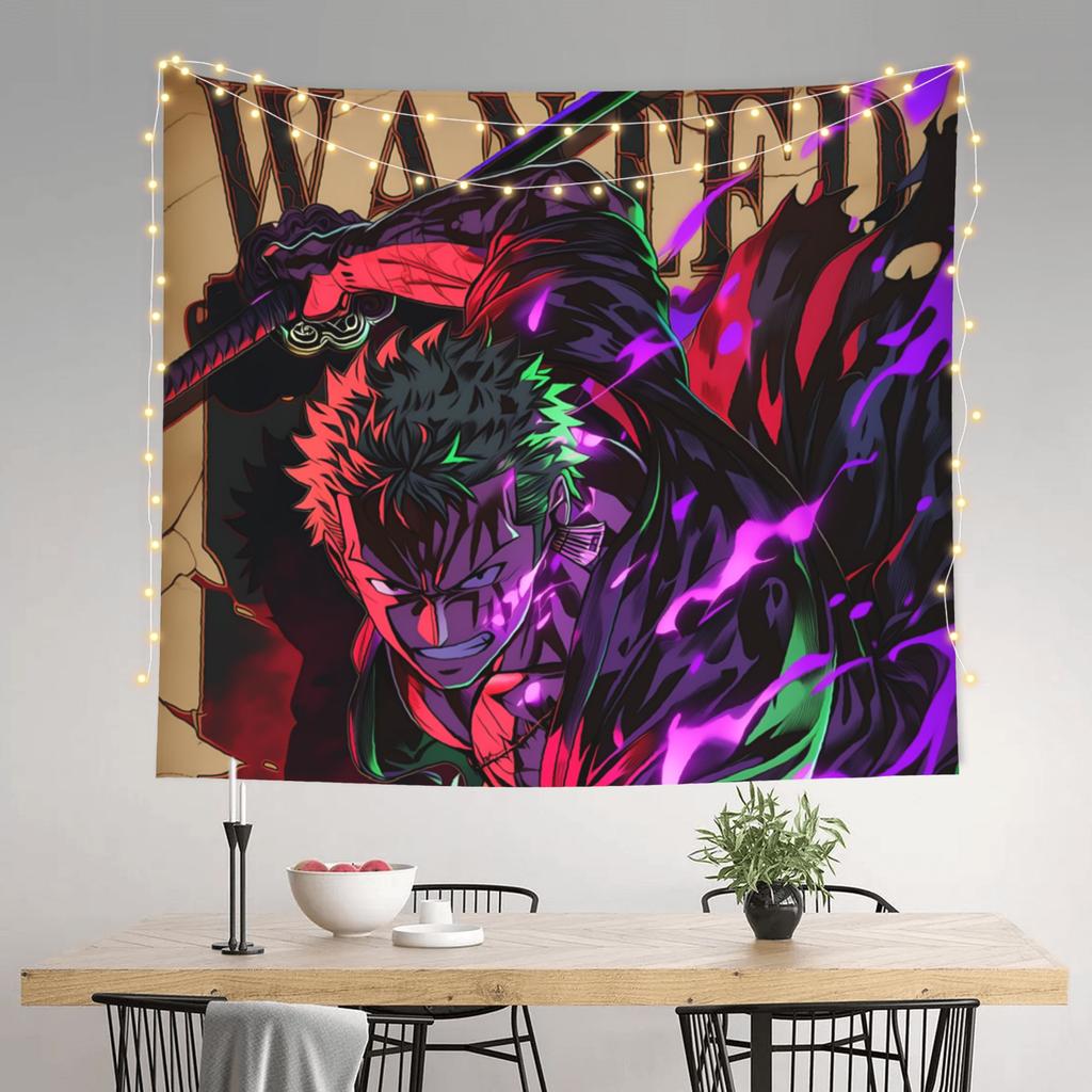 One Piece Anime Zoro Tapestry Room decoration Home Decoration Tapestry Decor Accessories Cute Room Decor