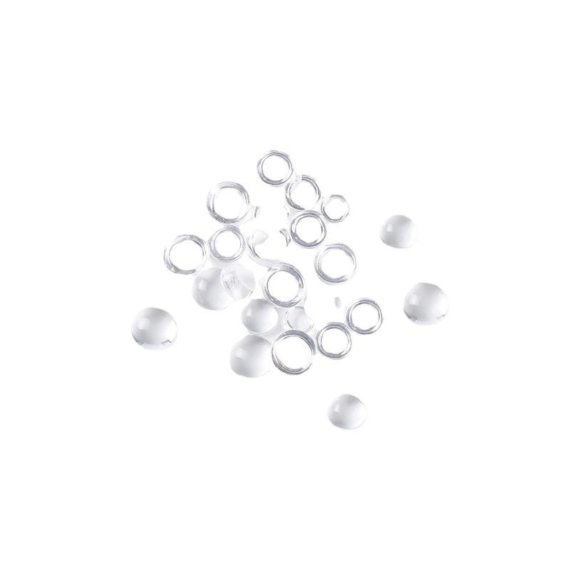 Mermaid Tears: Semi-Circular Transparent Nail Art Beads