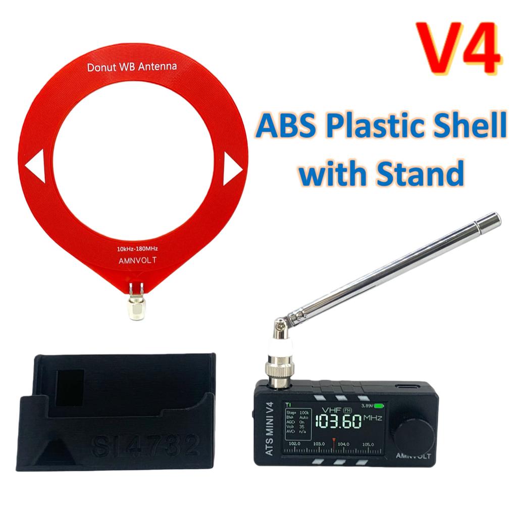 AMNVOLT V4 ATS MINI SI4732 Radio FM AM SSB LSB USB Receiver ALL Band DSP Radio Built-in Hi-Z Headphone Amplifier Circuit Radio