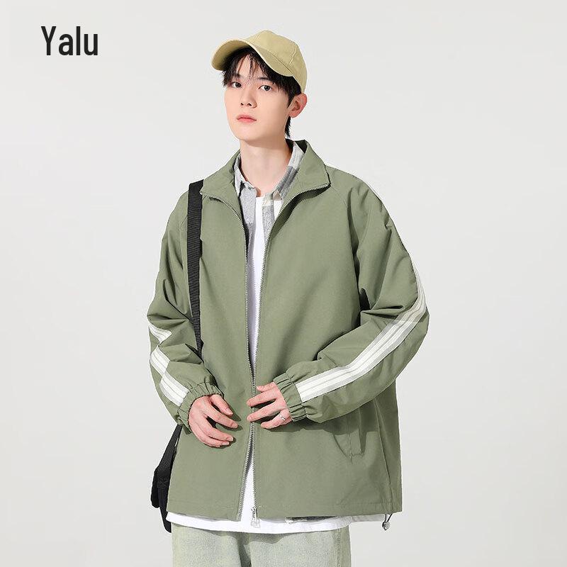 

Yalu Men s Casual Windbreaker Jacket with Stand Collar 2XL