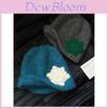 Woolen Snowflake Cap With Breathable Design For Cold Season Women