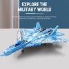 Non-Toxic 1365Pcs Su-57 Stealth Fighter Building Blocks Russian Air Force Aircraft Model Bricks Toys Desktop Display Children Toys Kids Gifts