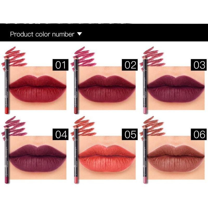 Pudaier - Stereoscopic Lip Liner Set (12 Colors)
