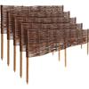 Garden Border - CREATIVE HOME - 100 X 30 Cm - Willow - Pack of 5 - Brown