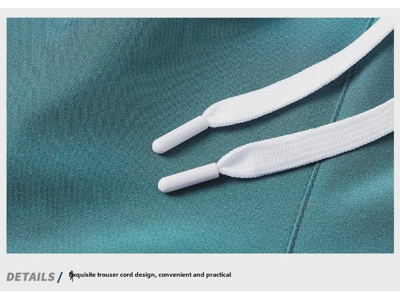 Men's Ice Silk Summer Shorts: Thin, Quick-Dry, Breathable, Casual Sports & Running Training Pants with Slits