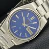 GENUINE VINTAGE SEIKO EXPO 70 AUTOMATIC JAPAN MENS BLUE DIAL WATCH A708793-1
