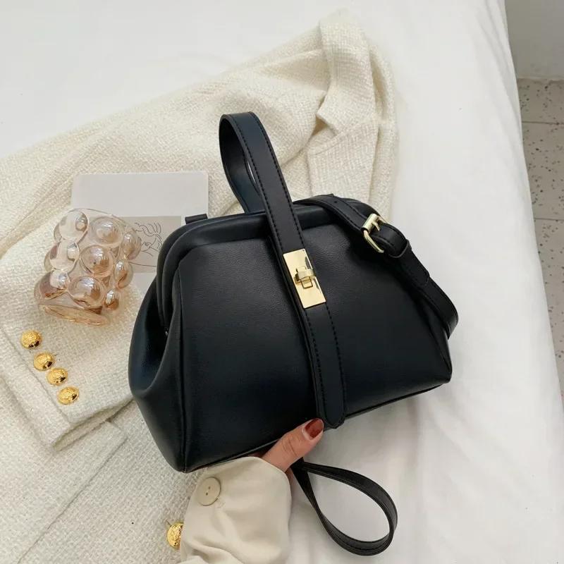 

Модная ручная сумка-ракушка Универсальные женские сумки через плечо Сумки через плечо для женщин Дизайнерские сумки Кошельки и сумки one size чёрный