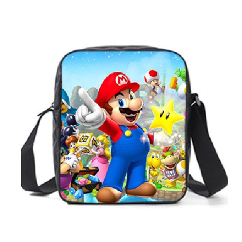 New Arrival Mario Cartoon Backpack For Elementary And Middle School Students Lunch Bag And Pencil Case Included