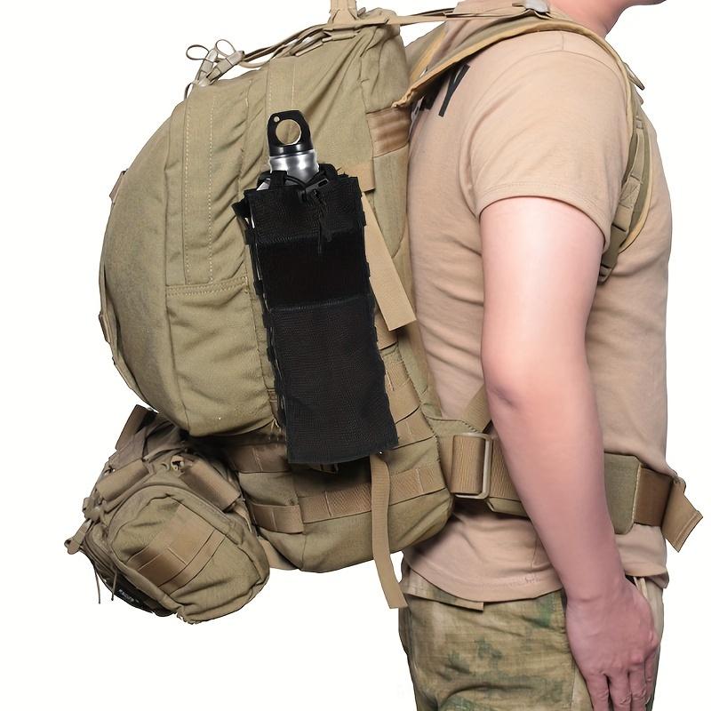 Adjustable Drawstring Water Bottle Pouch,Water Bottle Molle Pouch Bag,Portable Water Bottle Carrier Bag, Suitable For Travel, Outdoor Sports