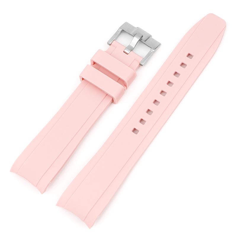 For Omega Swatch Co Branded Watch Band Silicone Planet System Curved Silicone For Rolex Water Ghost Watch Band 18mm 19mm 20mm 21mm 22mm
