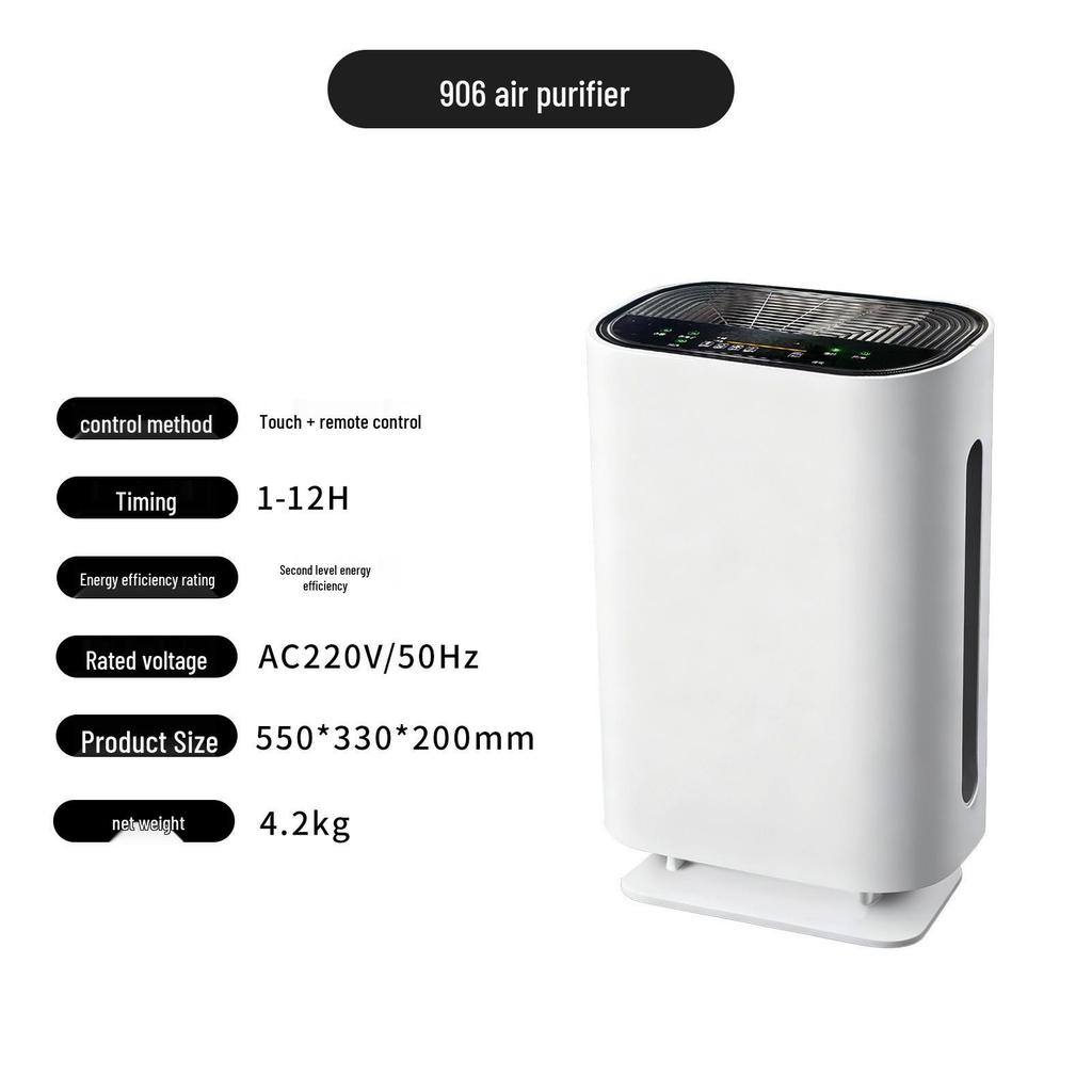 Medical Grade Air Purifier for Formaldehyde and Smoke Removal with Negative Ions for Home Use