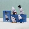 4Pcs Moomin Cartoon Dolls Decoration  Anime Action Figure Q Figural Car Desktop Decoration Model Children Christma Birthday Gift