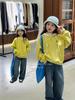 Girls' Fashionable Korean-Style Hoodie - Autumn 2025 Collection, Casual Spring/Autumn Sweatshirt for Big Children.