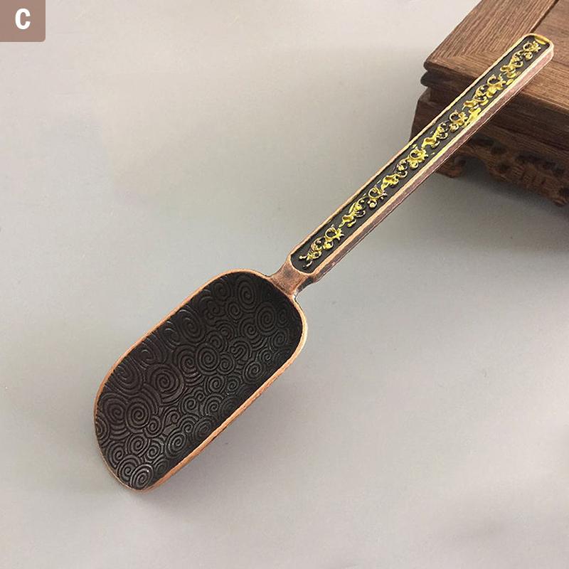 

Чайные ложки в форме лопаты, чайные аксессуары в китайском стиле, медные ложки для сахара