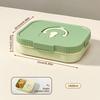WORTHBUY Large Capacity Plastic Divided Bento Lunch Box Microwave Portable Leak-proof Cold And Hot Food Container For Student