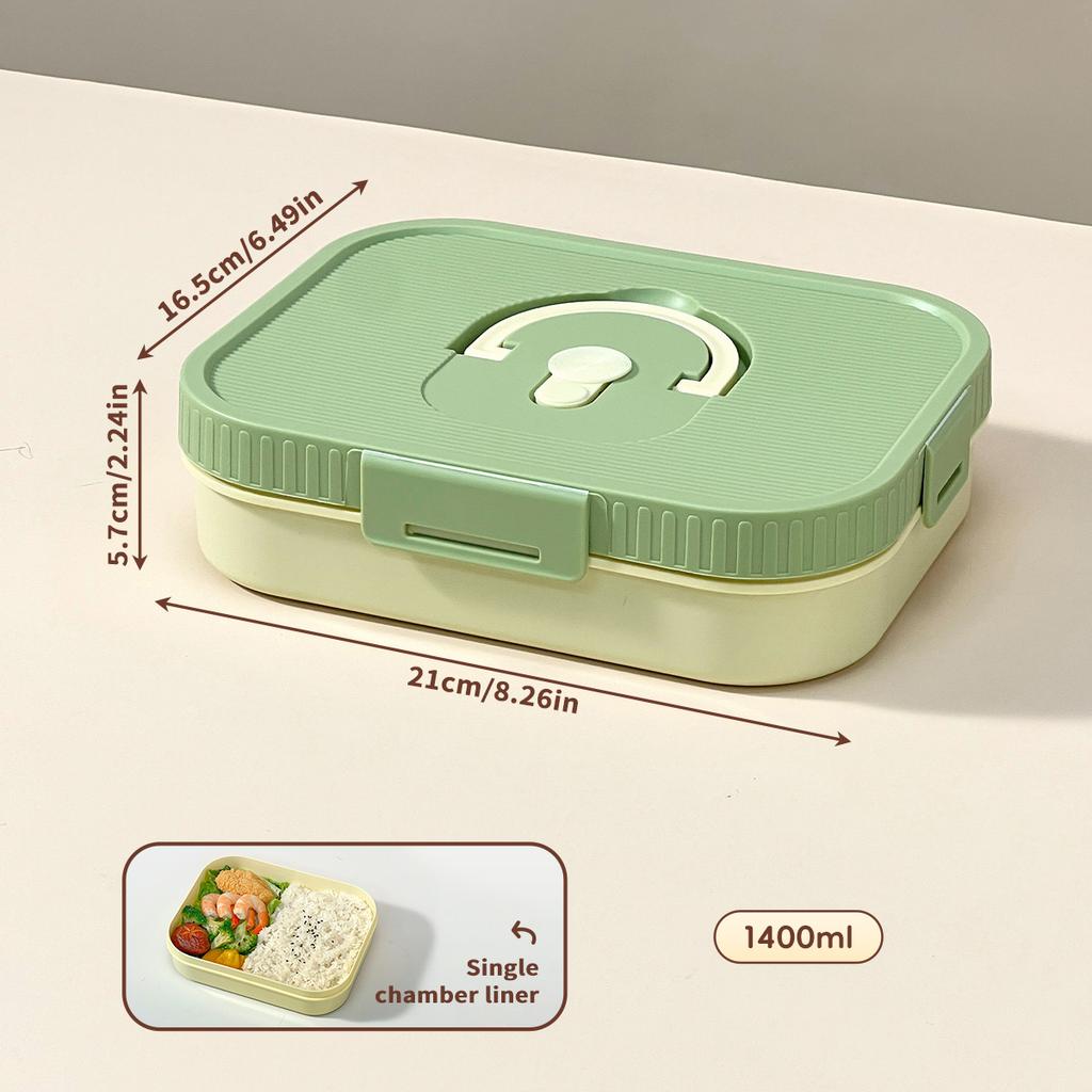 WORTHBUY Large Capacity Plastic Divided Bento Lunch Box Microwave Portable Leak-proof Cold And Hot Food Container For Student
