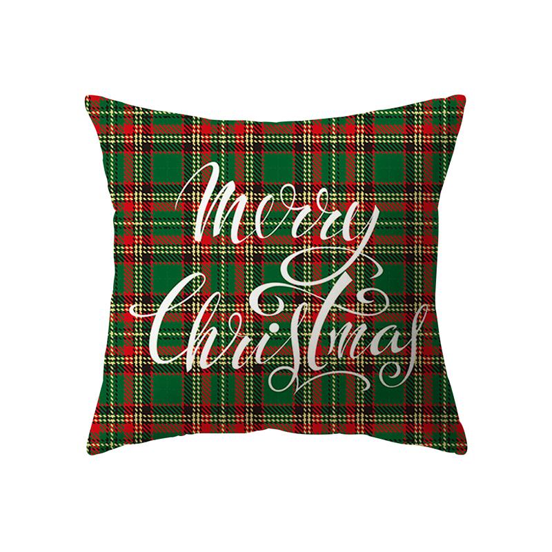 Hjemmedekorasjon Juletema trykt mønster Putetrekk Hjem Stue Sofa Pyntepute Putetrekk