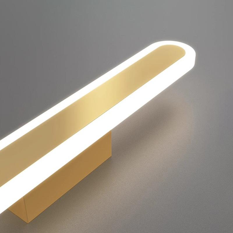 Modern Simple Acrylic Indoor Wall Lamp Bedroom Bedside Lamp Long Staircase Lamp Background Wall Lamp Gold/Black Lighting Fixture
