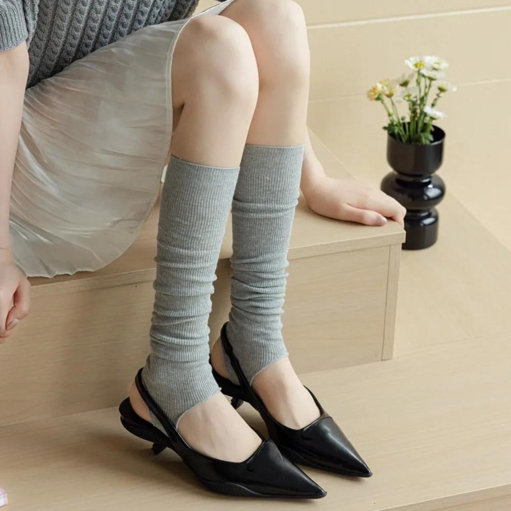 1 Pairs Woman Elegant Leg Warmer Trends Calf New Women Stockings Fashion Solid Color Thin Breathable Simple Long Knee High Socks