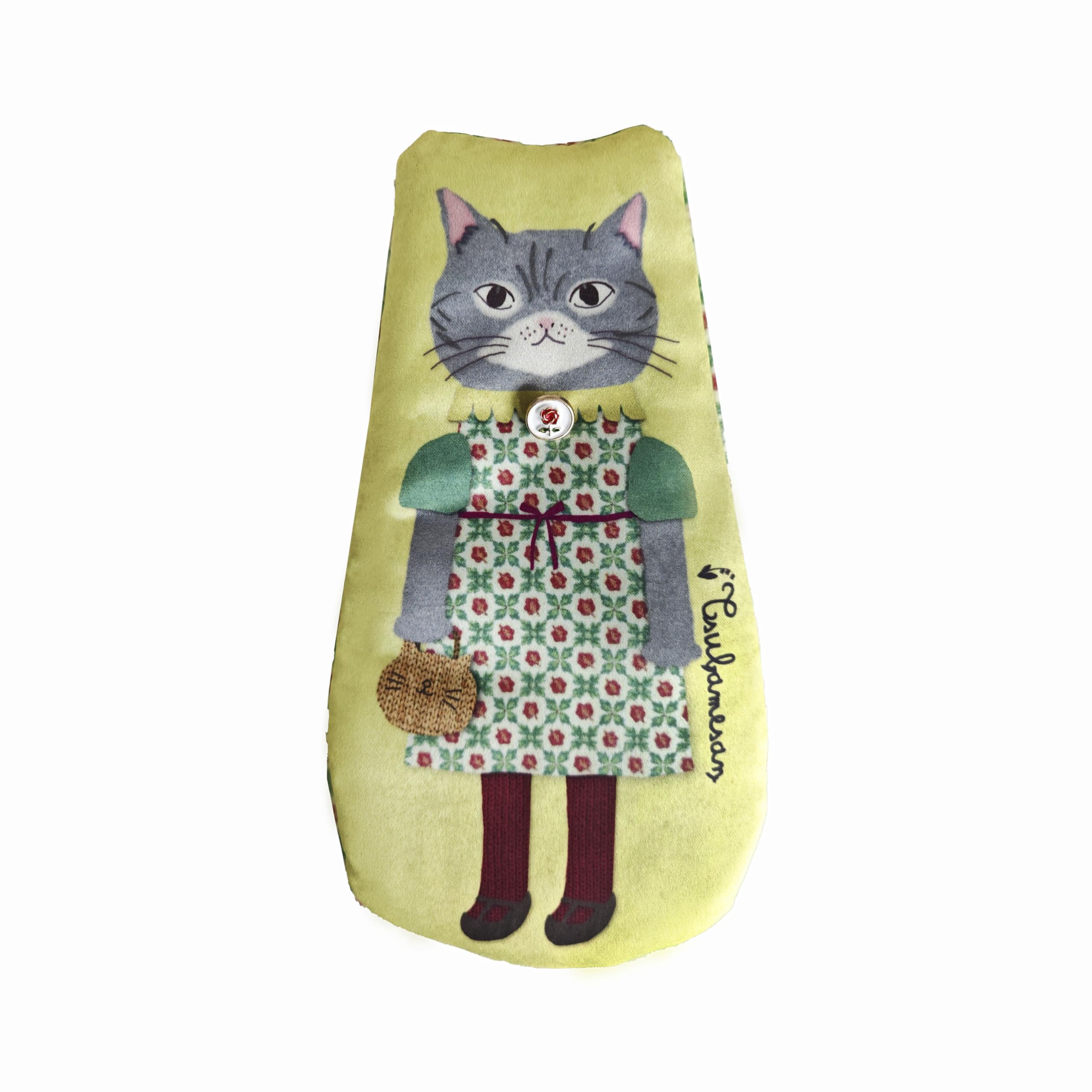 [Kusuguru Japan] Косметичка-вырубка Suzuran-do, Ласточка, Желтый