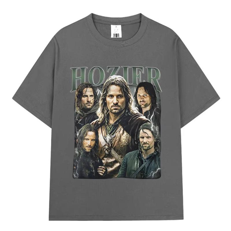 Hozier Meme Divertente Aragorn Grafica Maglietta Unisex Donna Hip Hop Harajuku Manica Corta T-shirt Cotone Casual Oversize Maglietta