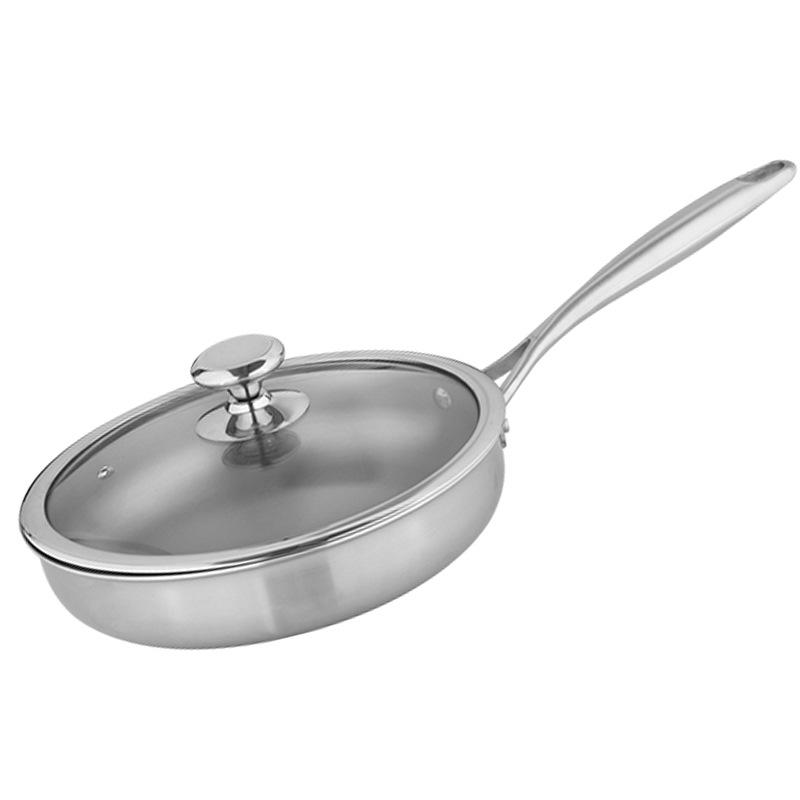 New Ultra-light Titanium Pot Pure Titanium Frying Pan Household Uncoated Frying Pan