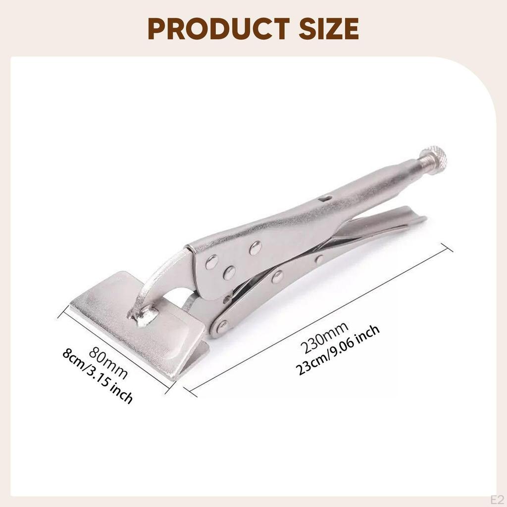 Adjustable Locking Pliers for Sheet Metal Work with Wide And Non-slip Carbon Steel Handle
