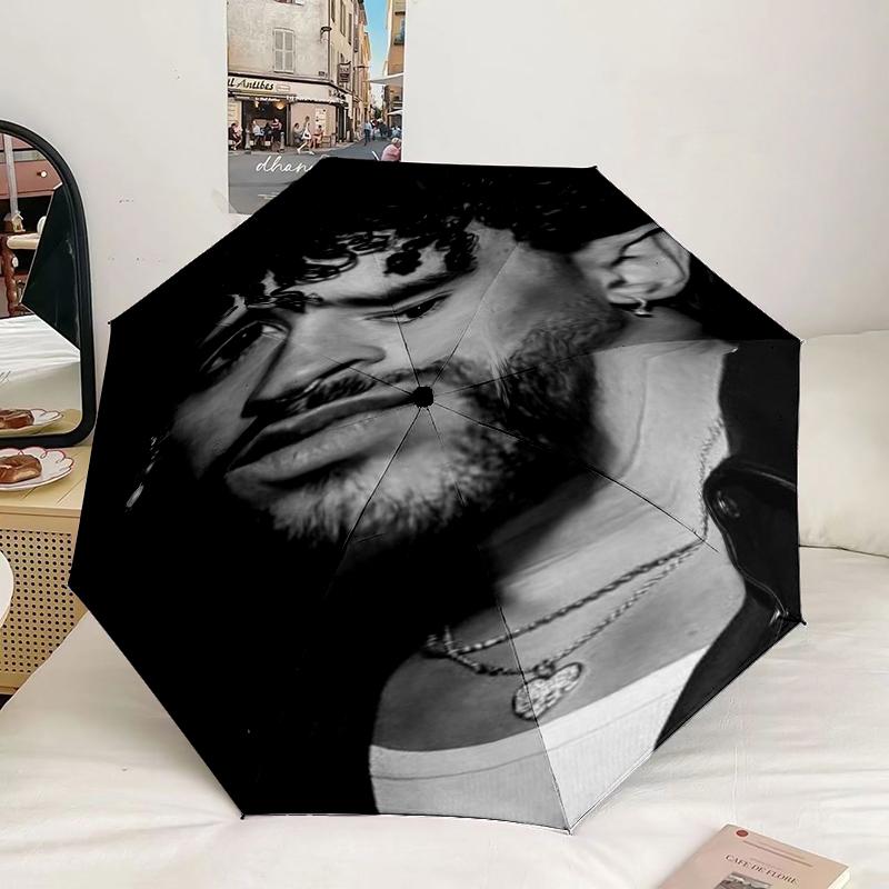 Bad Bunny Collage Umbrella 8-Frame for Travel, camping, Casual Lightweight Portable Umbrella, Essential for every family Holidays Gift